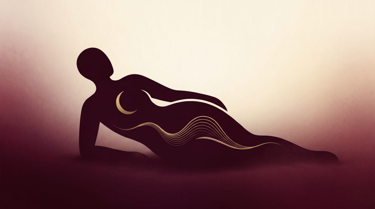 Ilustração de descanso e respiração — sono saudável